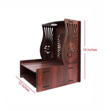 Beautiful Handcrafted Pooja Mandir with Adjustable Shelves - Decor Smart