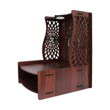 Beautiful Luxurious Wooden Pooja Mandir with LED Lighting - Decor Smart