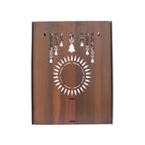 Essentials Wooden Temple for Home with Spacious Shelf & Inbuilt Focus Lights - Decor Smart