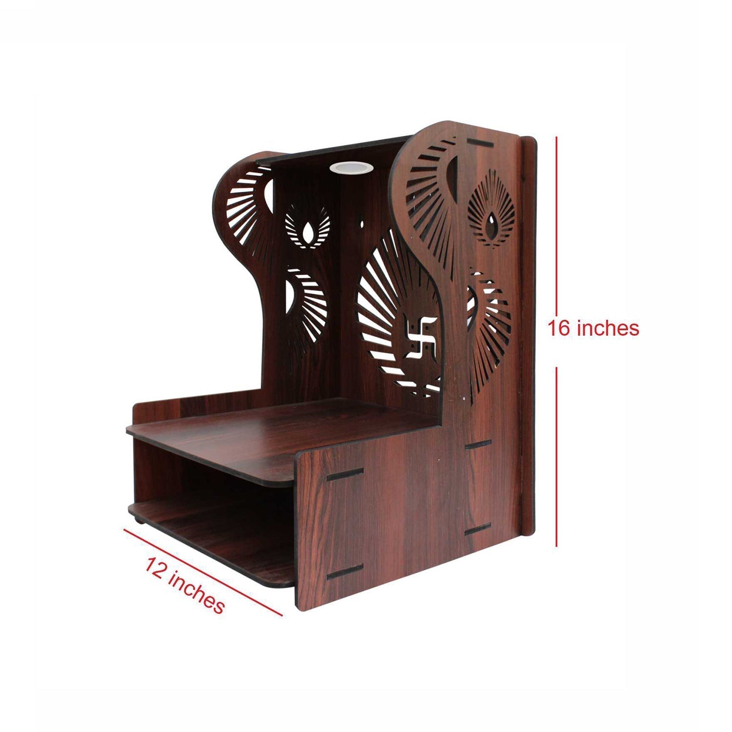 Beautiful Classic Wall - Mounted Pooja Mandir for Home Décor - Decor Smart