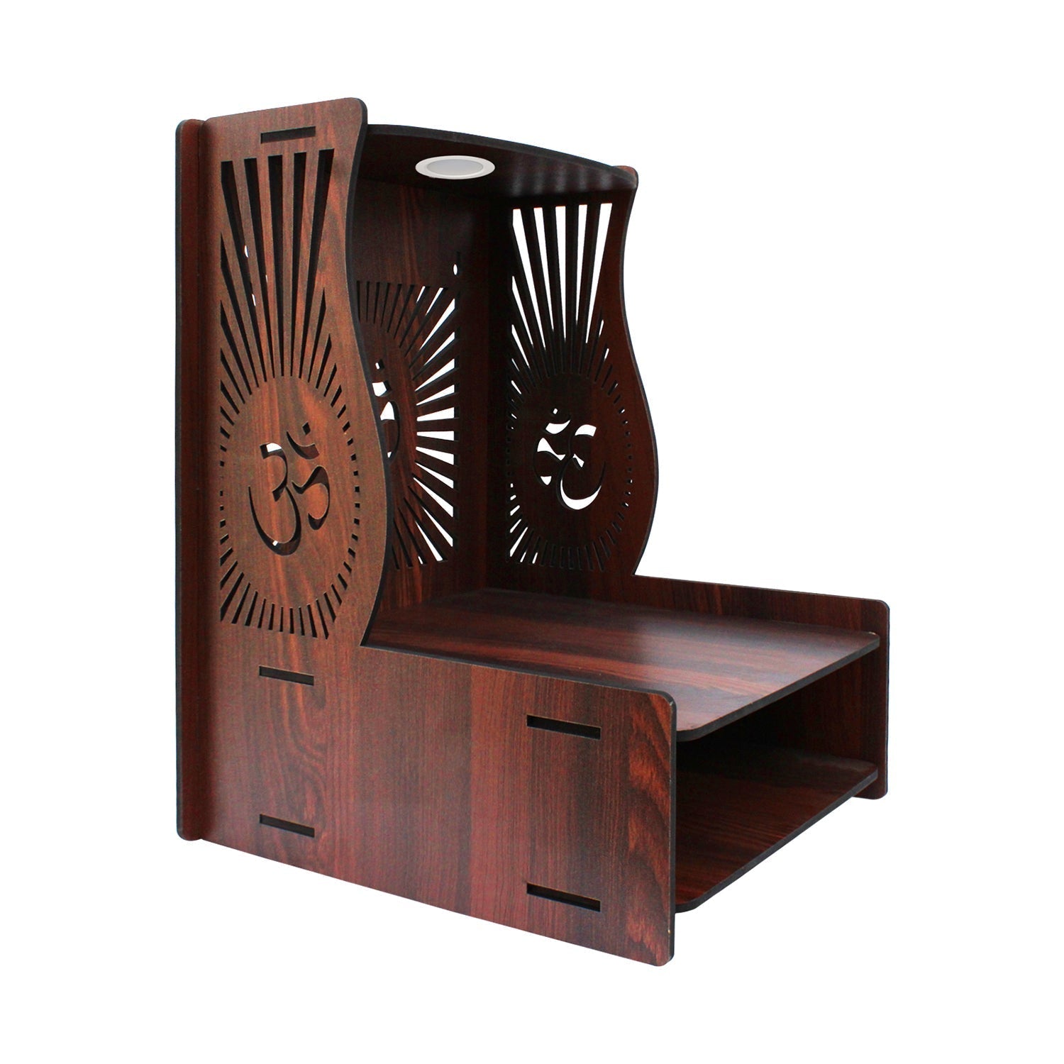 Beautiful Handcrafted Pooja Mandir with Adjustable Shelves - Decor Smart