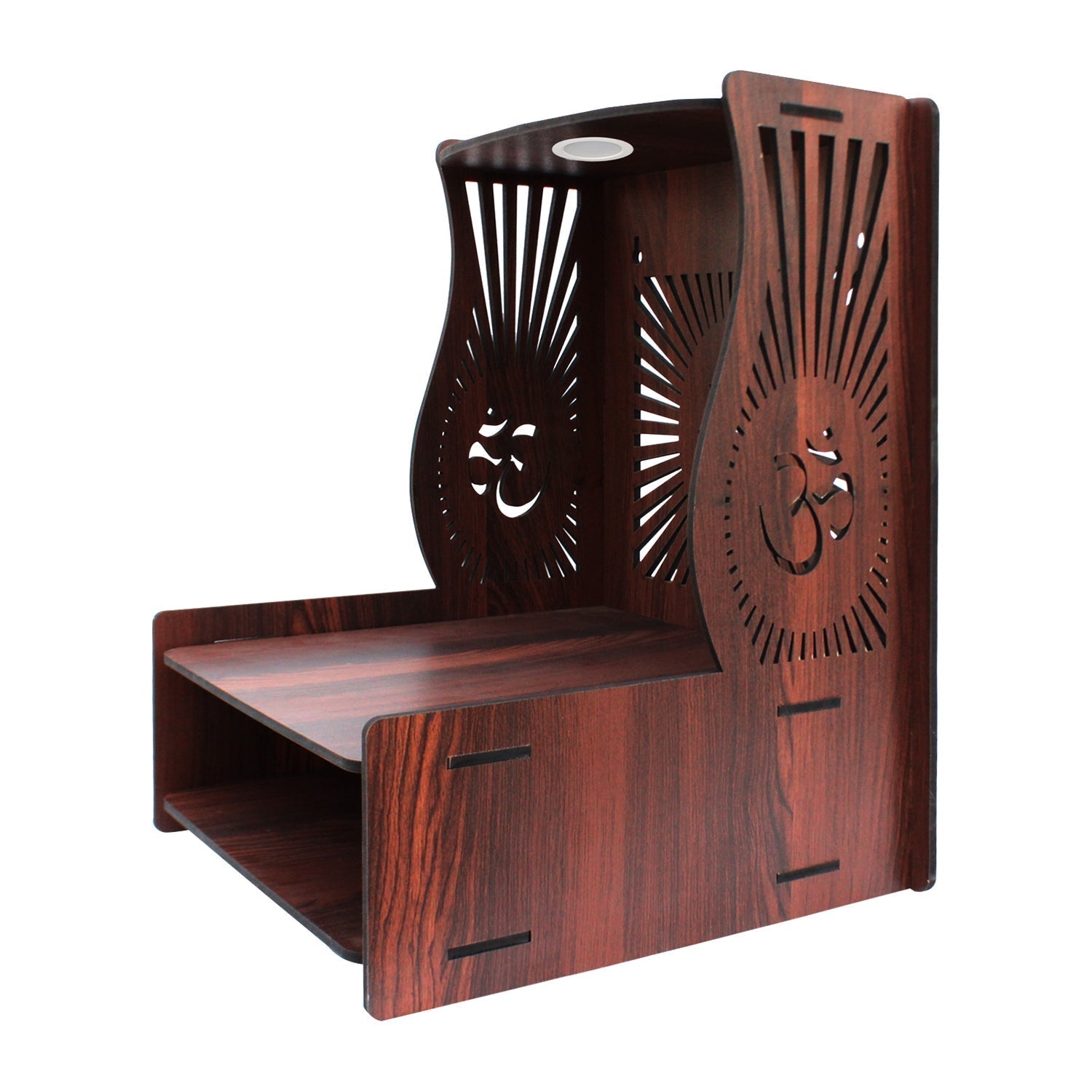 Beautiful Handcrafted Pooja Mandir with Adjustable Shelves - Decor Smart